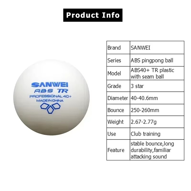 50/100pcs SANWEI TR 3 Star Tab - Table Tennis Olympics ulasan dan harga